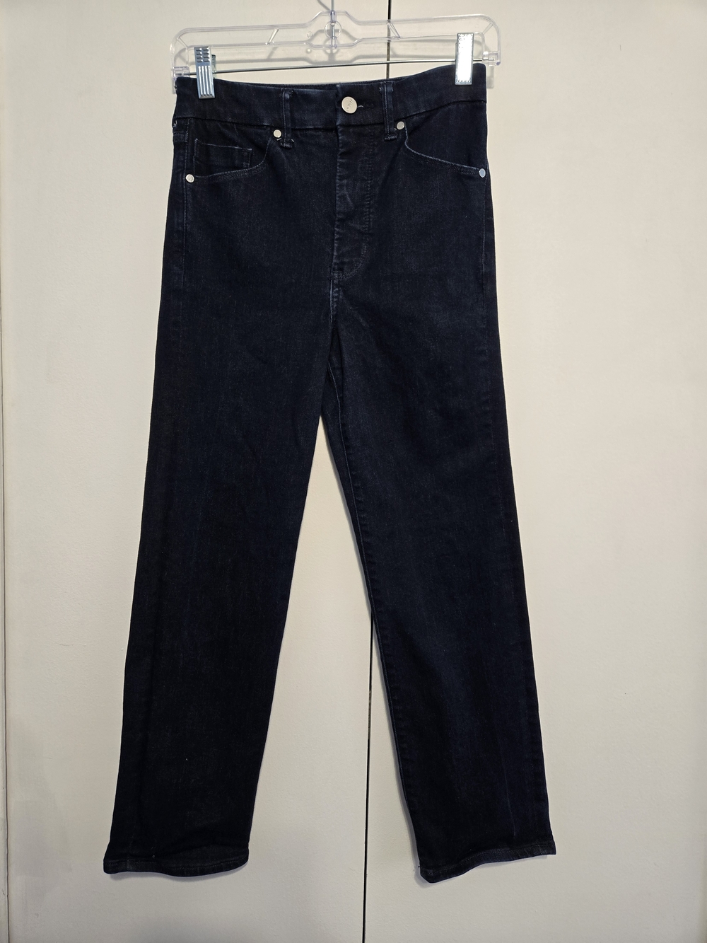 Express Super High Rise Straight Jeans Dark Wash Women's Size 0